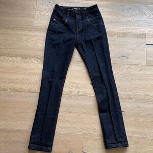 Serfontaine Dark Blue Women's Skinny Jeans